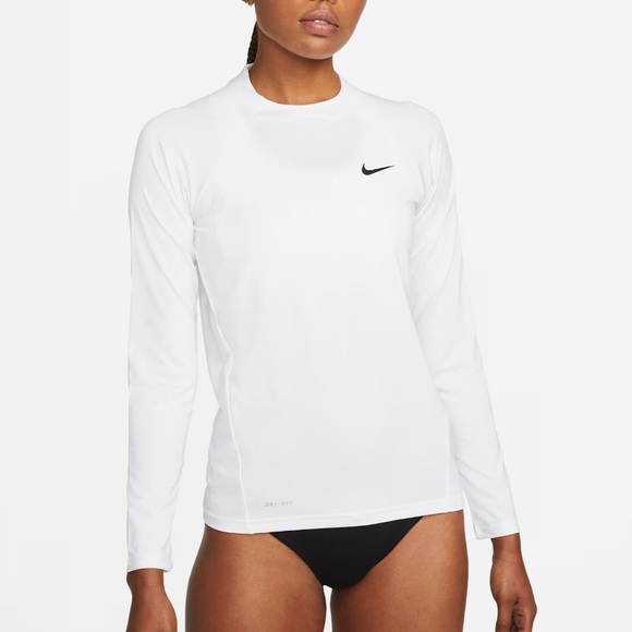 Nike Other - Nike White Swim Shirt Medium